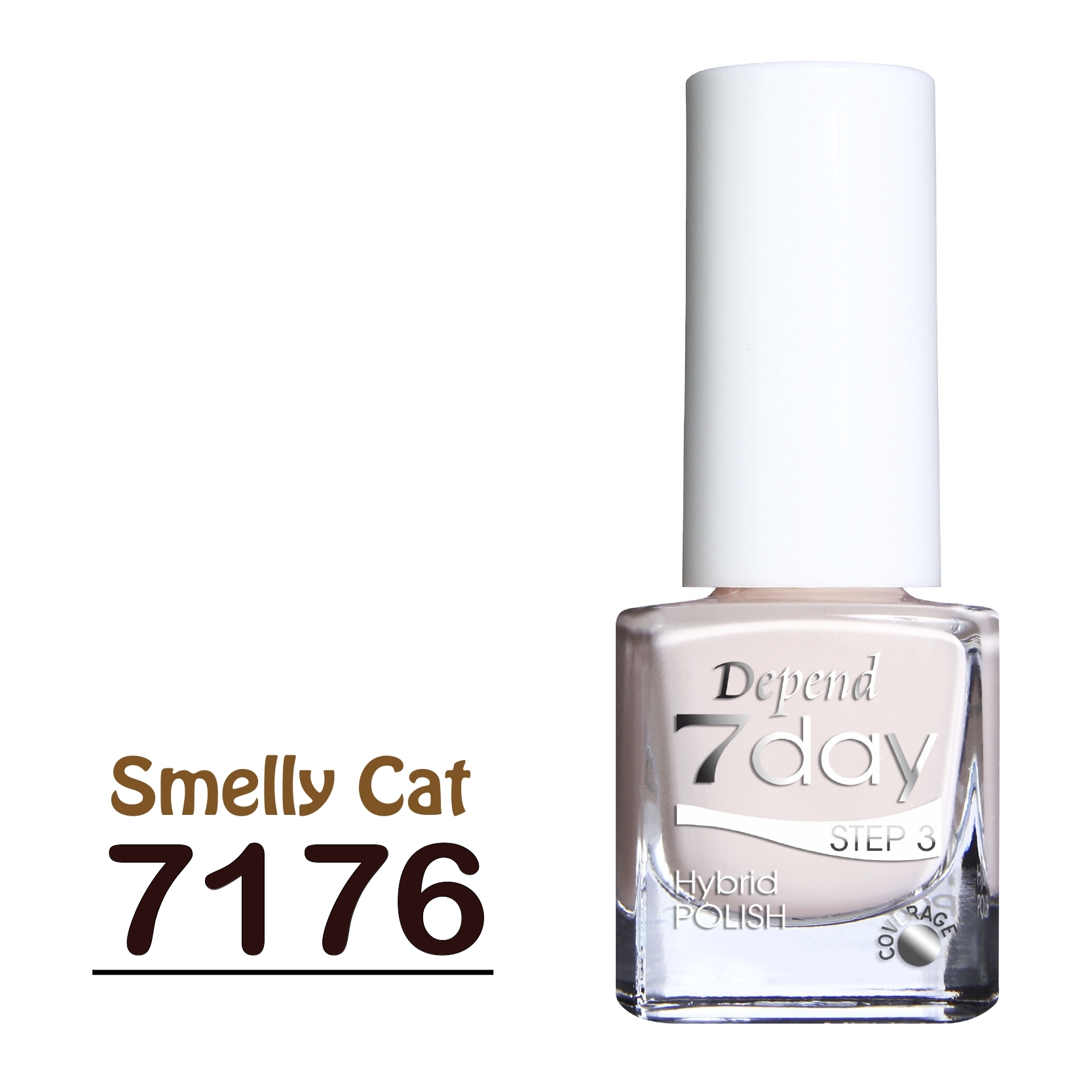 7day 仿GEL甲快乾甲油 7176 橙膚色 (不透明)