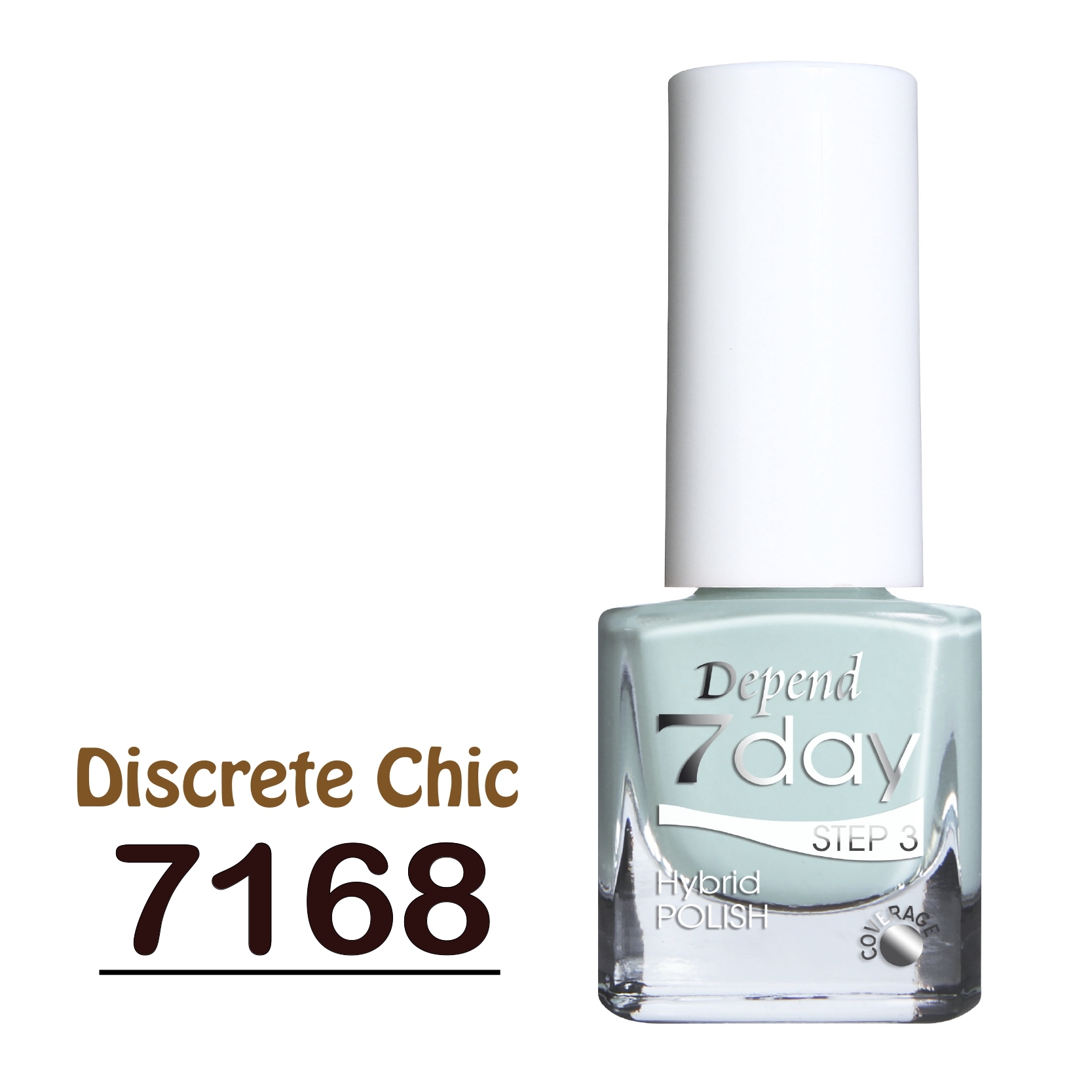 7day 仿GEL甲快乾甲油 7168 淡雅薄荷色 (不透明)