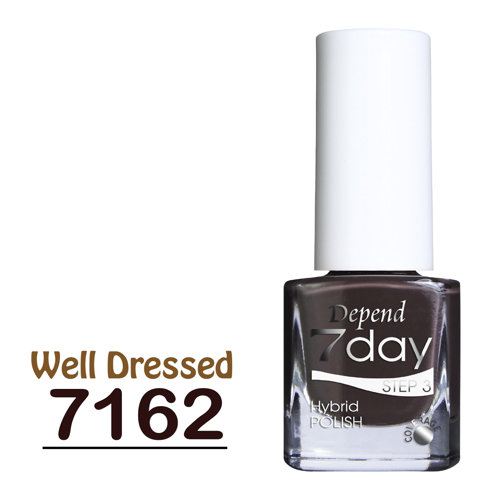 7day 仿GEL甲快乾甲油 7162 巧克力深啡色 (不透明)