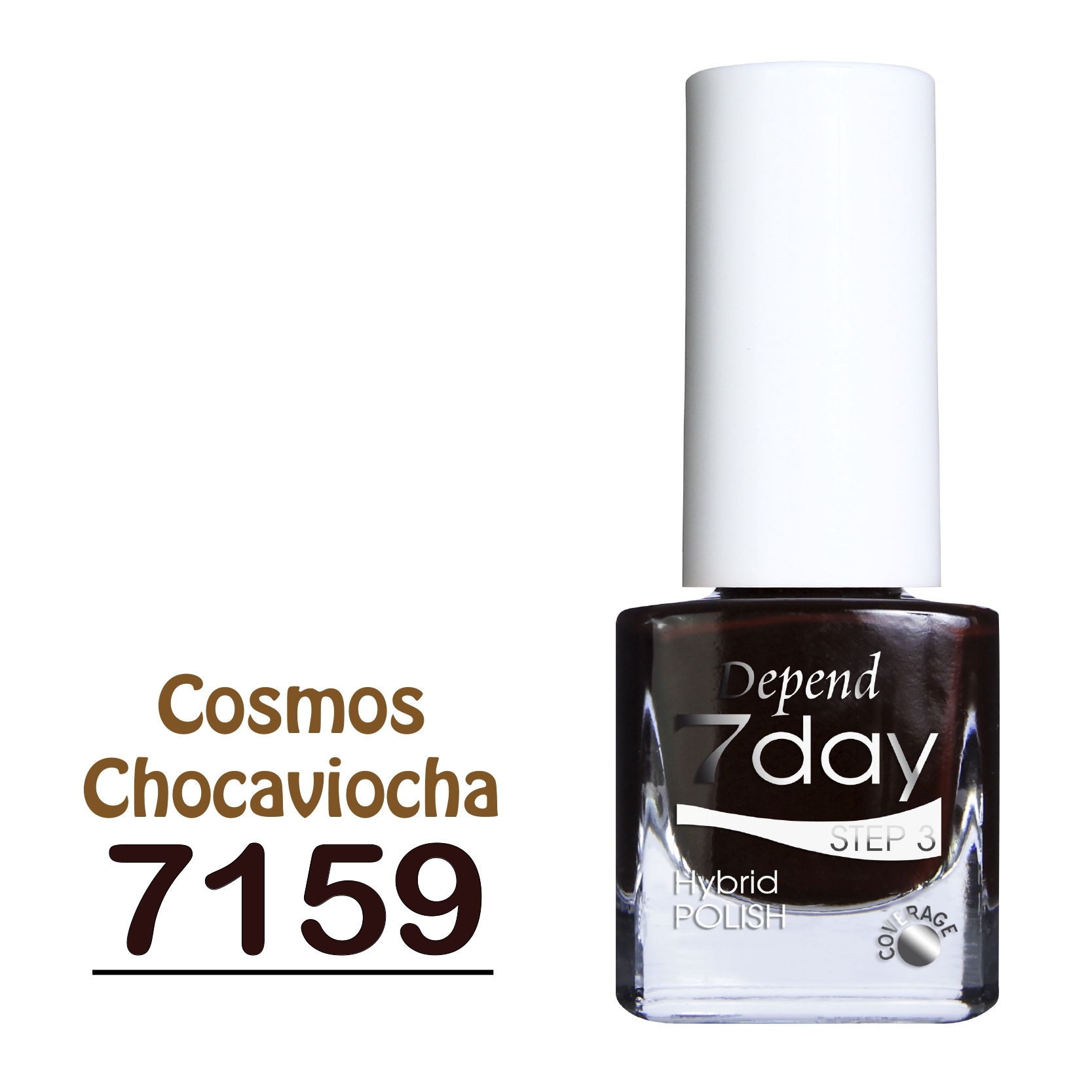 7day 仿GEL甲快乾甲油 7159 濃烈黑咖啡色 (不透明)