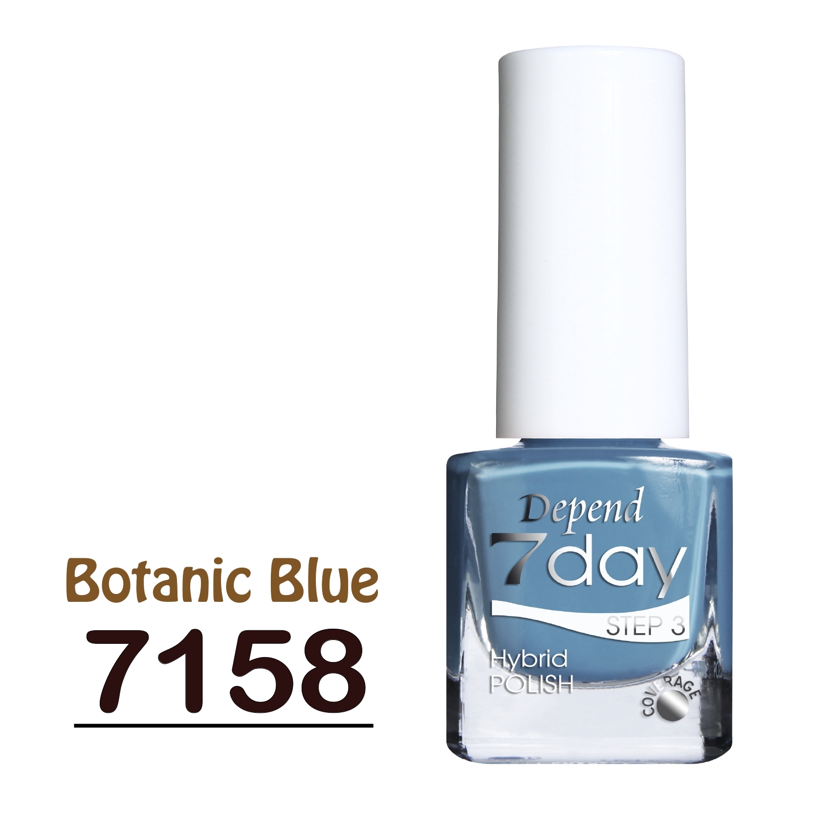 7day 仿GEL甲快乾甲油 7158 異國灰藍綠色 (不透明)