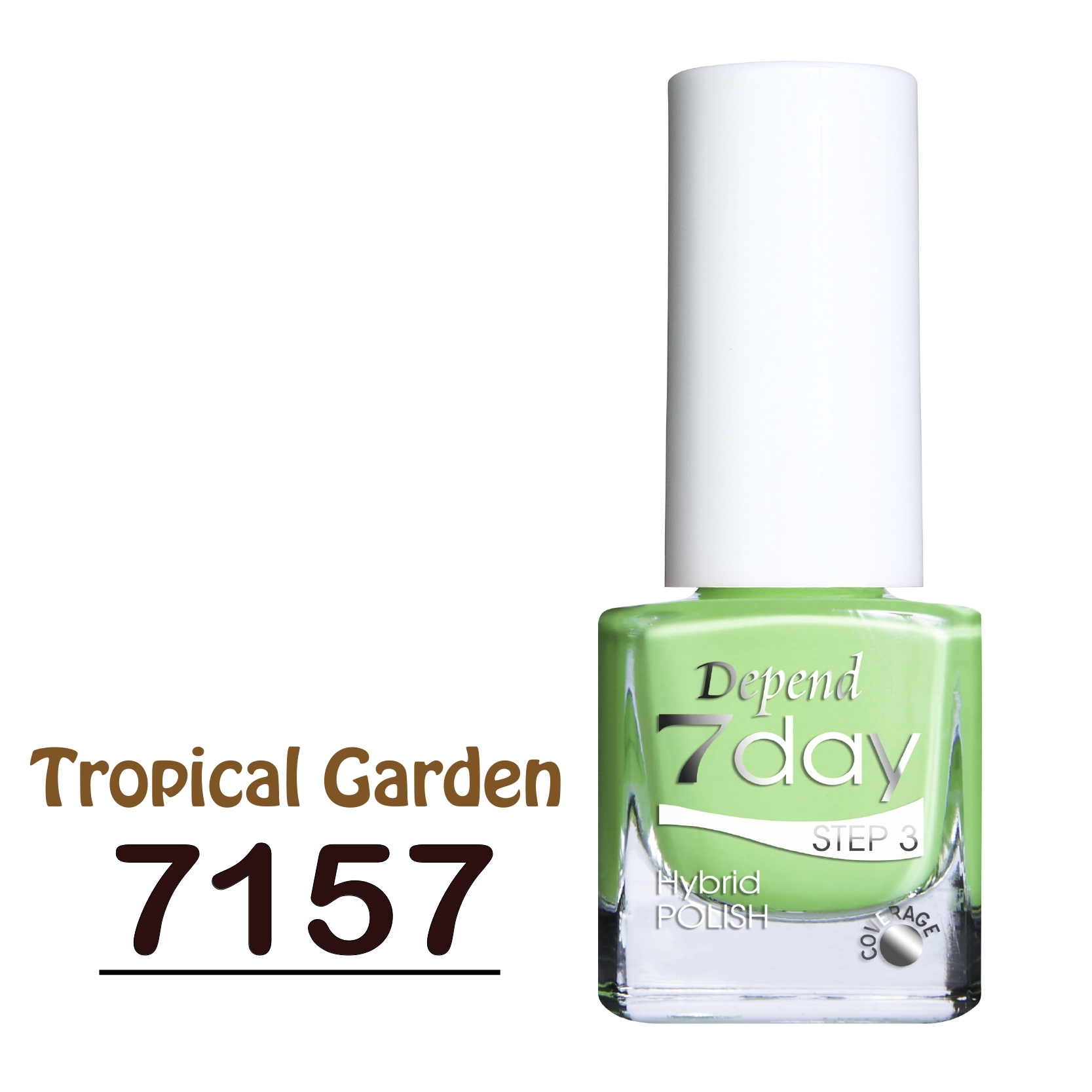 7day 仿GEL甲快乾甲油 7157 霓虹青蘋果綠色 (不透明)