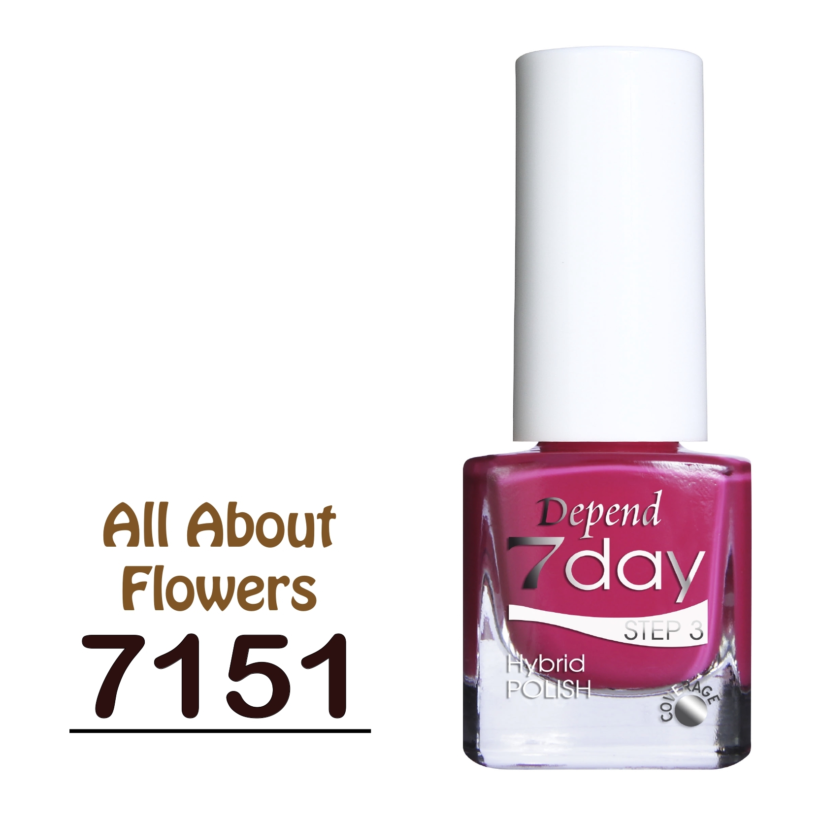 7day 仿GEL甲快乾甲油 7151 霓虹暖紅色 (不透明)