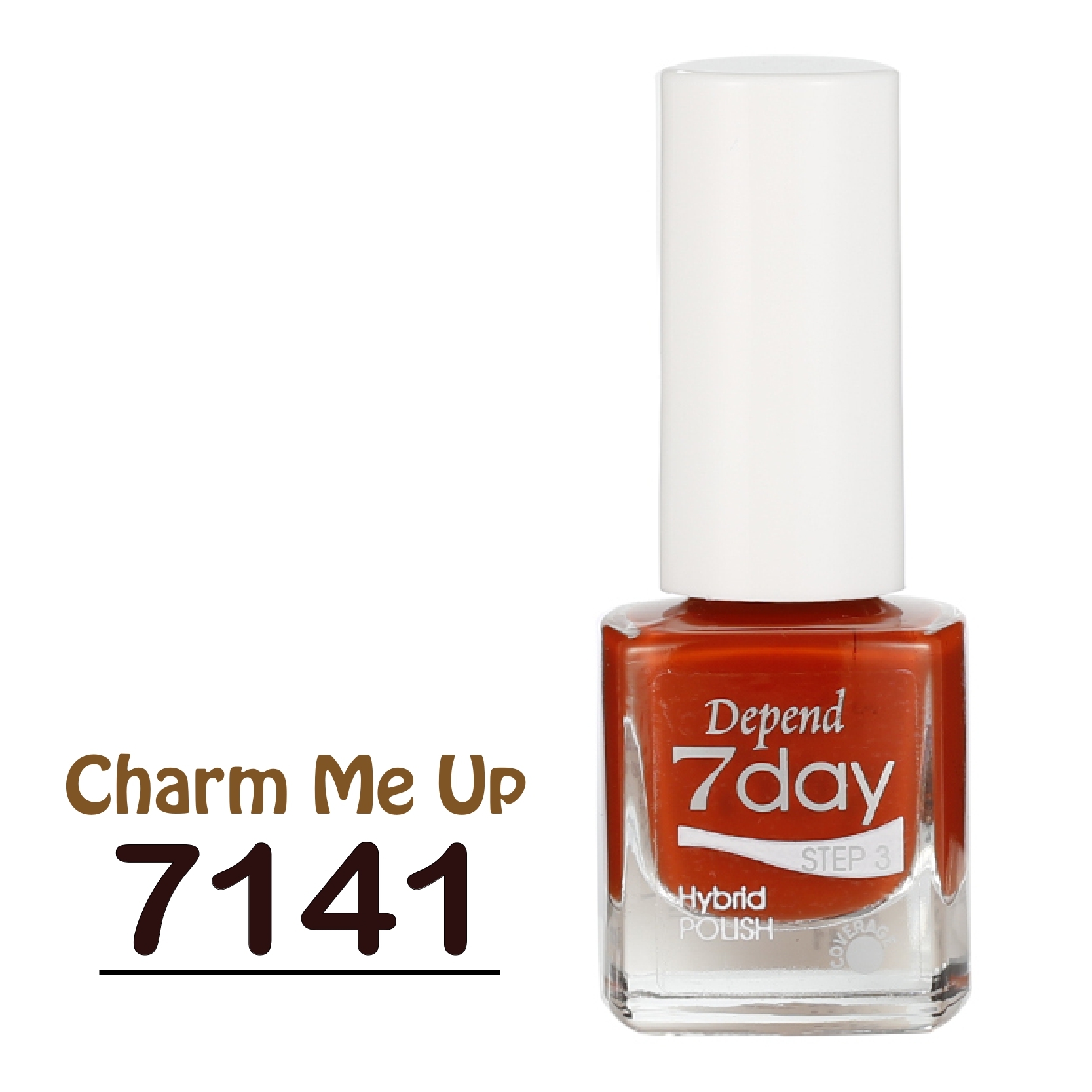 7day 仿GEL甲快乾甲油 7141 楓葉磚紅色 (不透明)