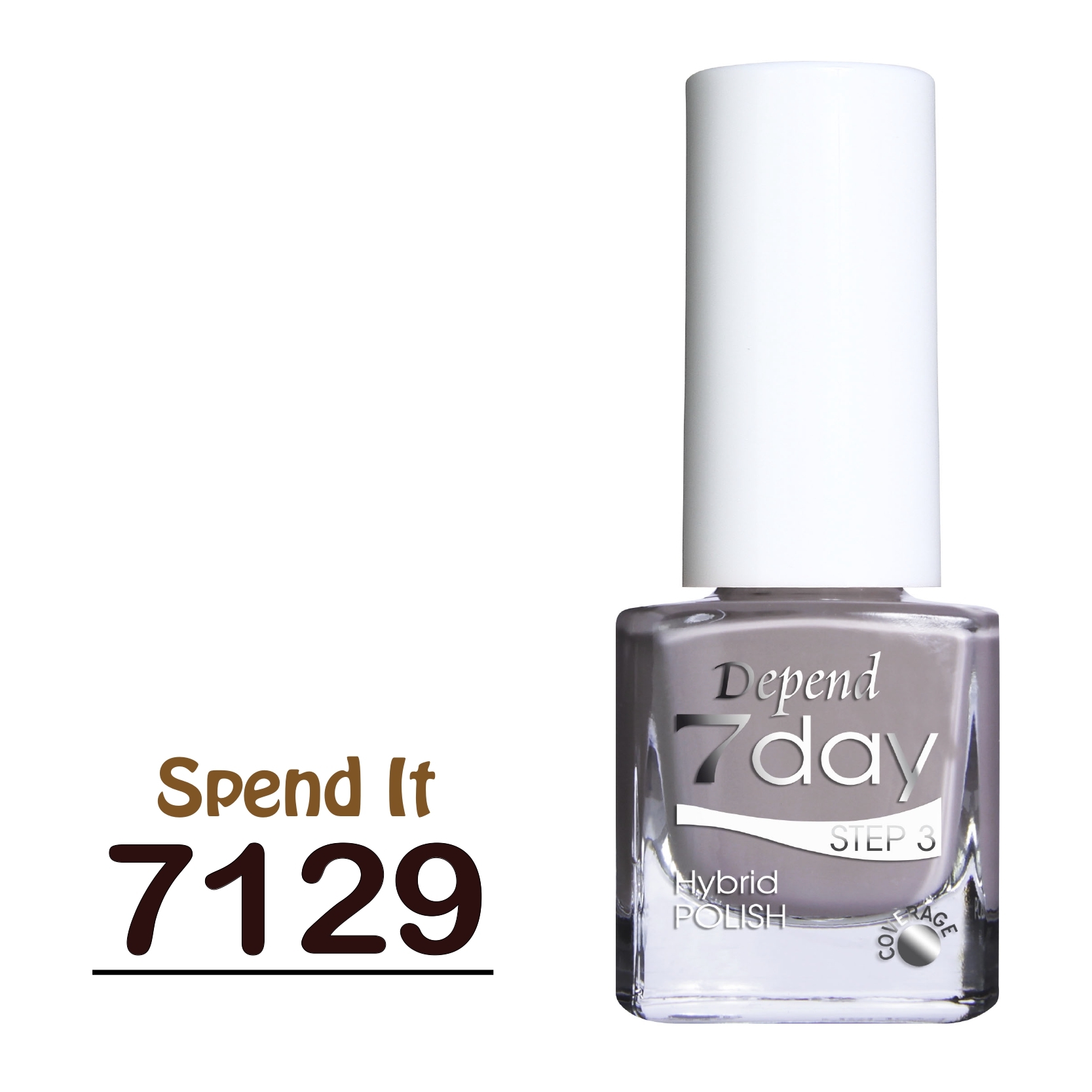 7day 仿GEL甲快乾甲油 7129 氣質奶茶灰色 (不透明)