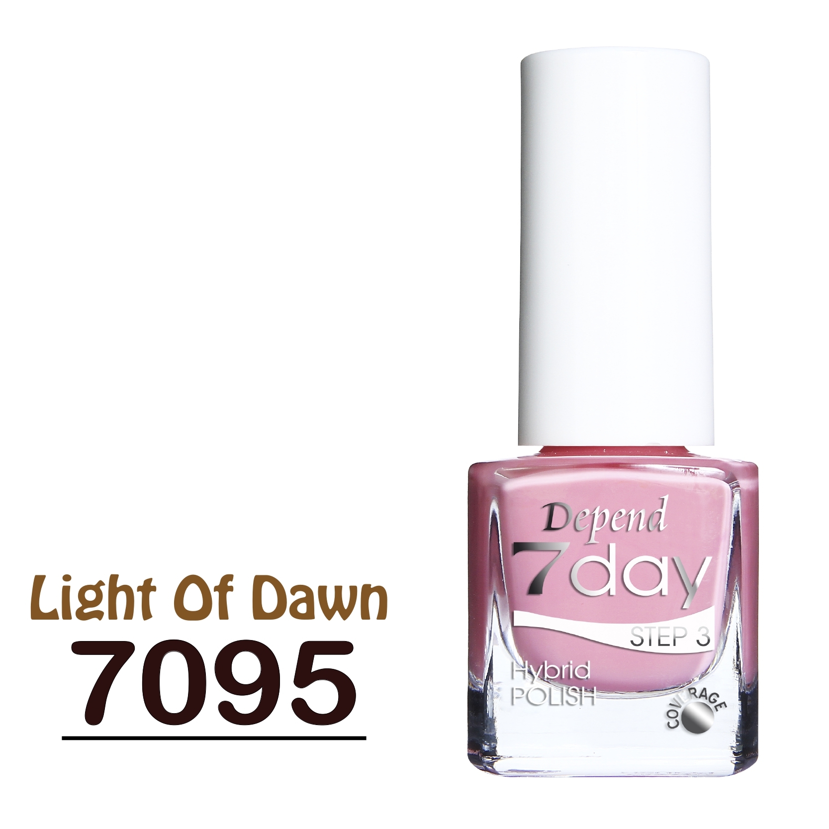 7day 仿GEL甲快乾甲油 7095 深橙粉紅色 (不透明)