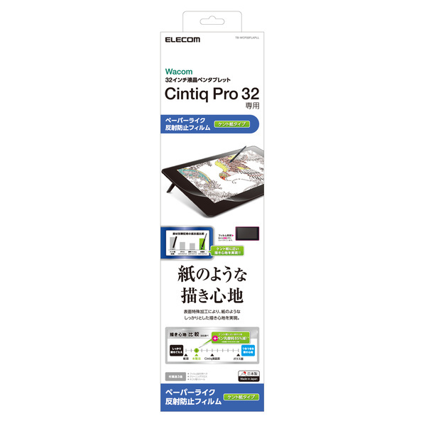 Wacom Cintiq Pro 32用 保護貼 肯特紙 (TB-WCP32FLAPLL)