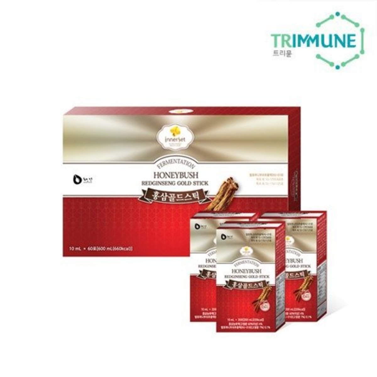 韓國Innerset極尚蜂蜜紅蔘能量沖飲禮盒 60條入