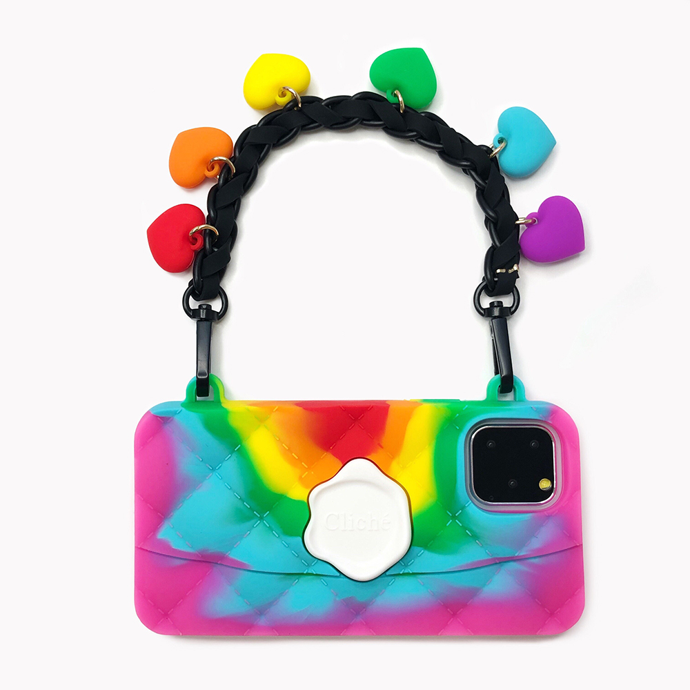 Candies iPhone 11 Pro - 愛之彩虹手提晚宴包