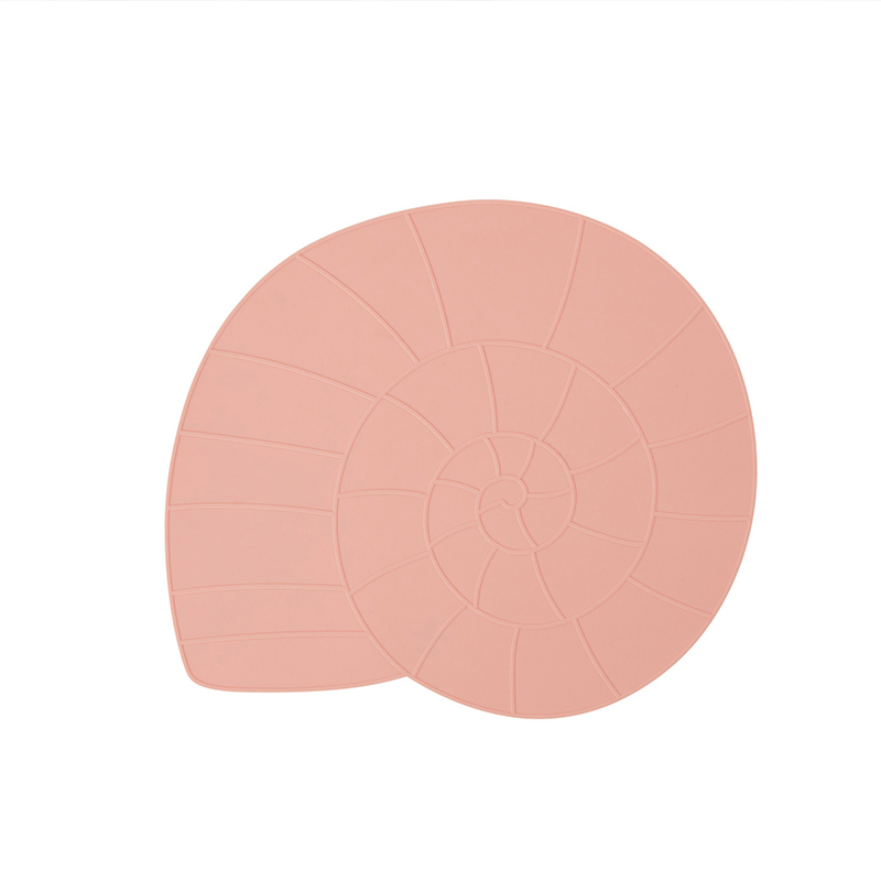 OYOY  矽膠餐墊/蝸牛 -  珊瑚紅