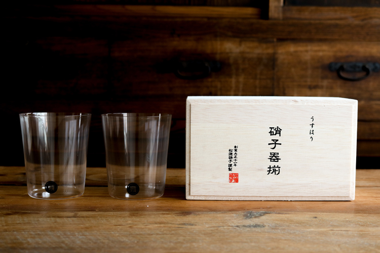 松德-薄張 復刻款 L二入(含木盒) 松德硝子玻璃杯