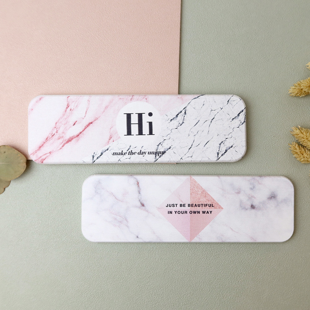 粉色力量石紋珪藻土吸水置物墊