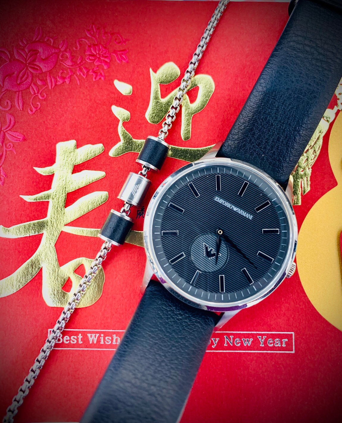 【EMPORIO ARMANI】義式時尚套錶組 AR80039 43mm 現代鐘錶