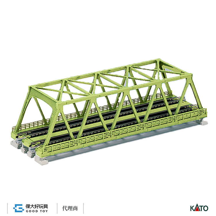 KATO 20-439 複線桁架鐵橋 248mm (淺綠)
