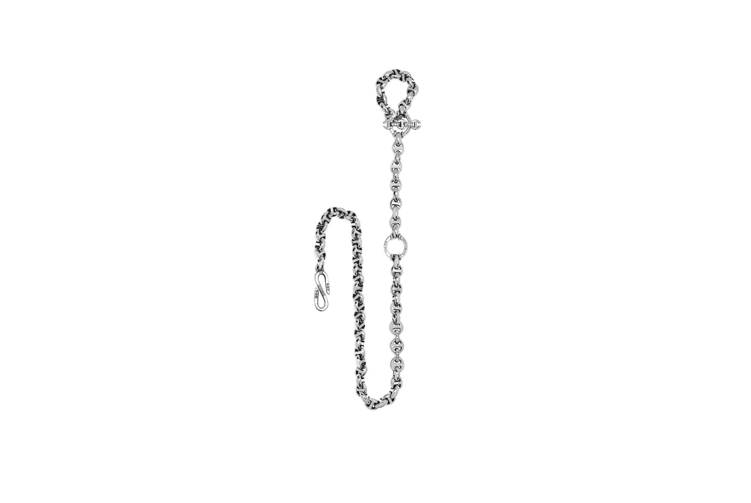 10MM OPEN-LINK™ WALLET CHAIN WITH DIAMOND PENDANT