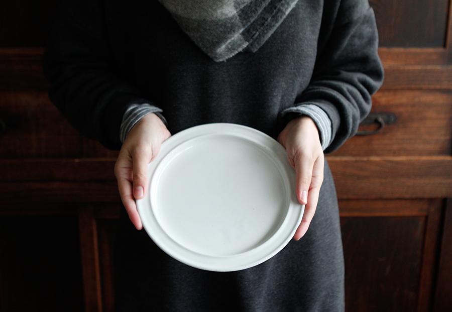 amabro-REGULAR PLATE/白濁釉