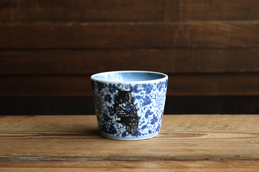 amabro-CHOKU 豬口杯/牡丹唐草