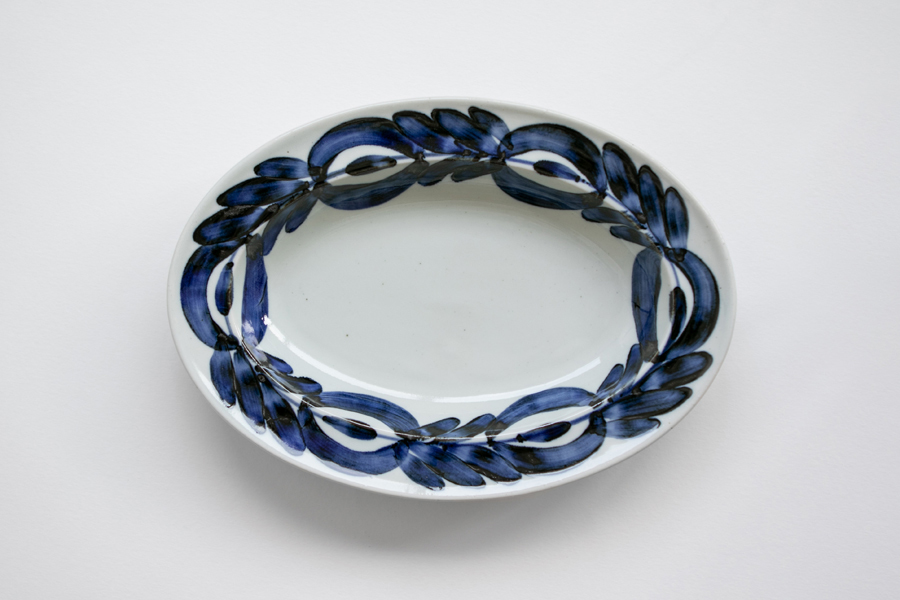 amabro-DAYS OF KURAWANKA OVAL PLATE / 迴花