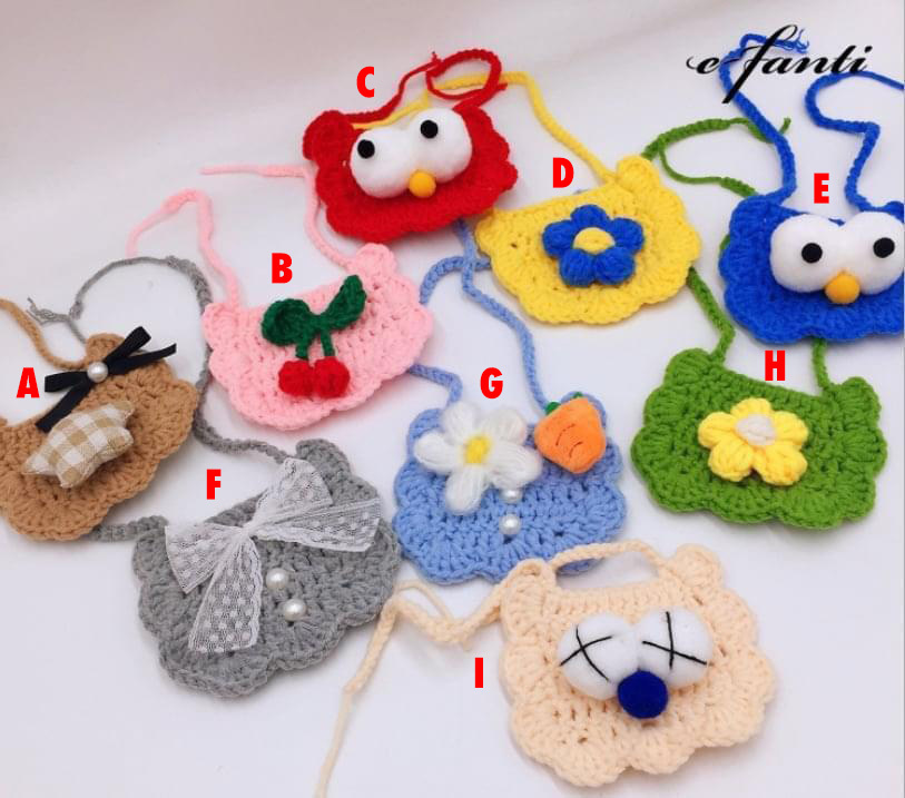 Petsuperpet 寵物多彩手工毛線頸圍口水巾 [多款]