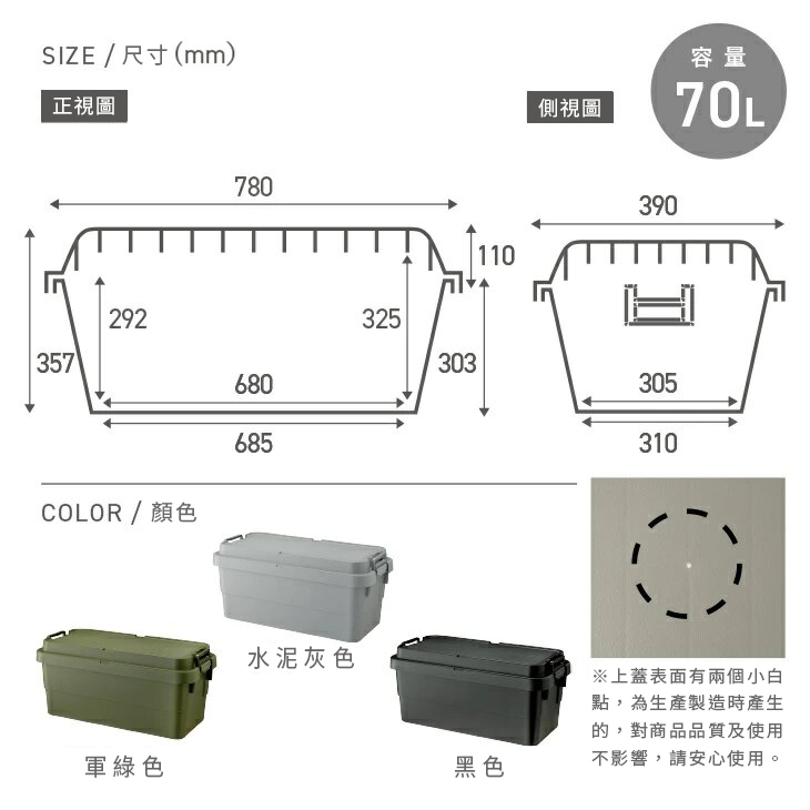 RISU|TRUNK CARGO-2.0 收納箱 70L