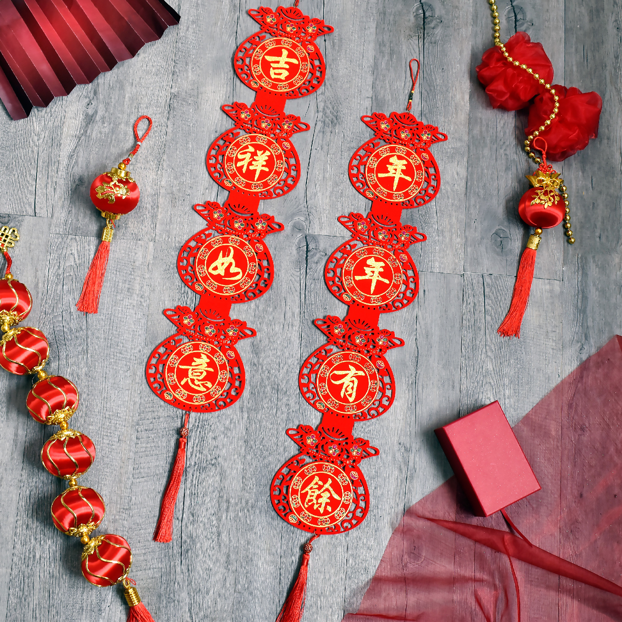 扭轉乾坤六六大順4入新年掛飾套組-年年有餘(福袋款)