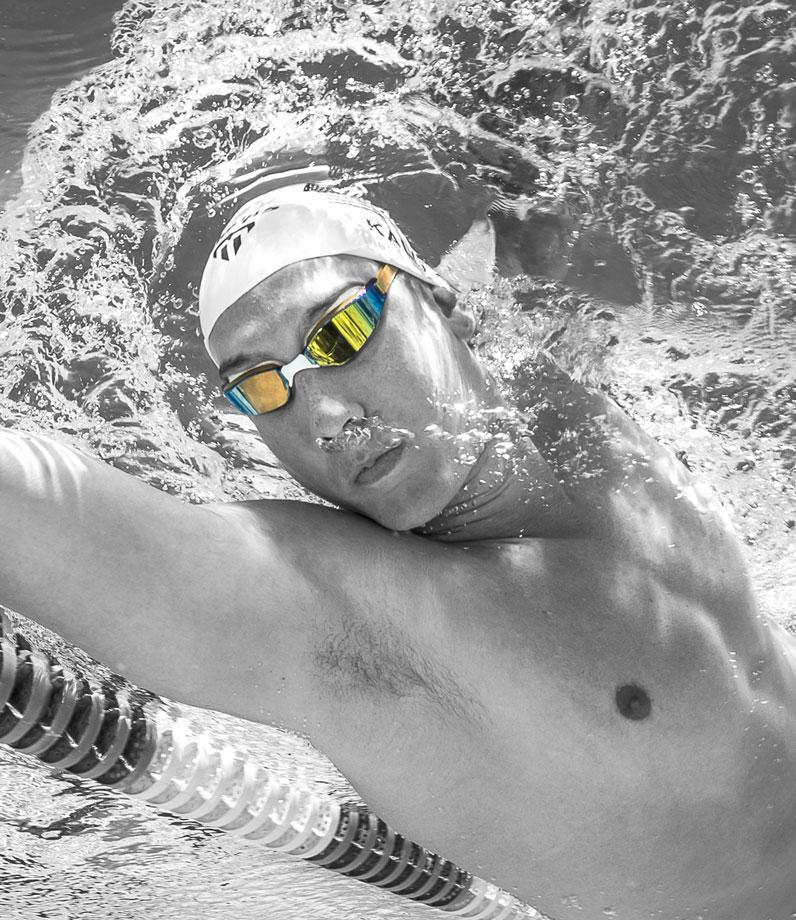 MP XCEED Titanium Mirrored 競賽泳鏡