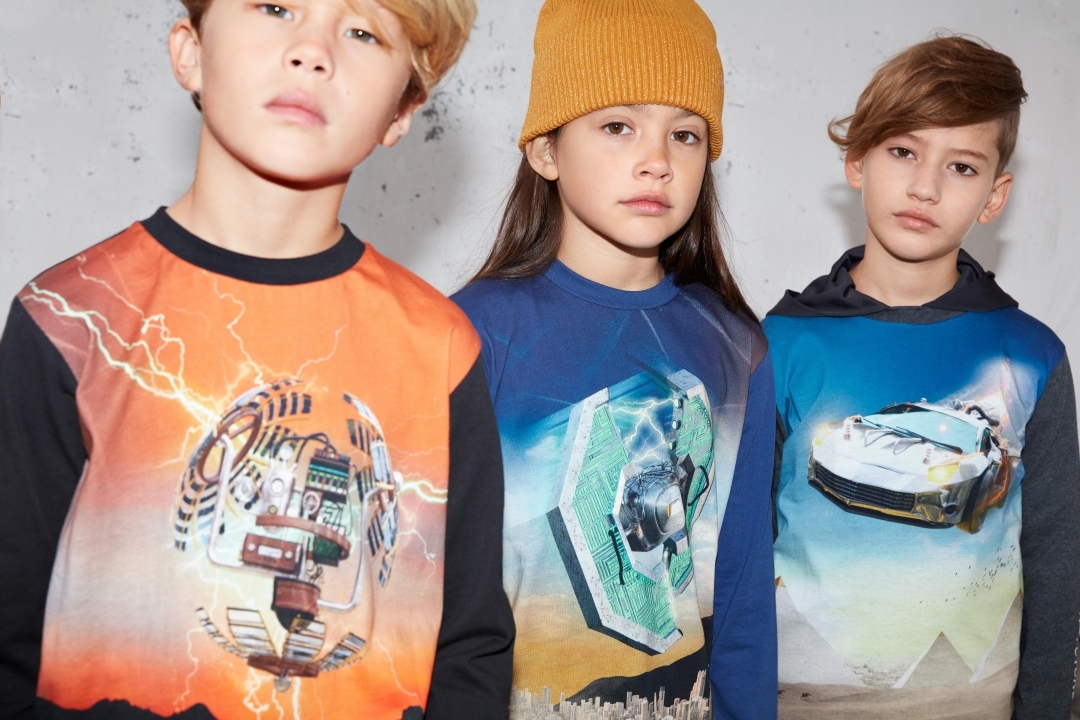 〖 Molo 〗黑色未來城市拼接上衣