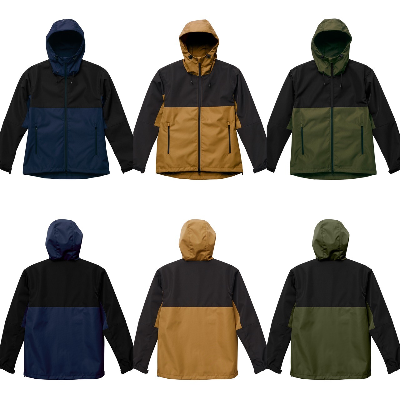 United Athle 撞色 機能 防風 連帽外套