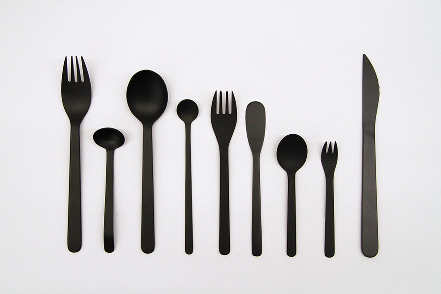 AIZAWA相澤工房-不鏽鋼W&B餐叉/黑