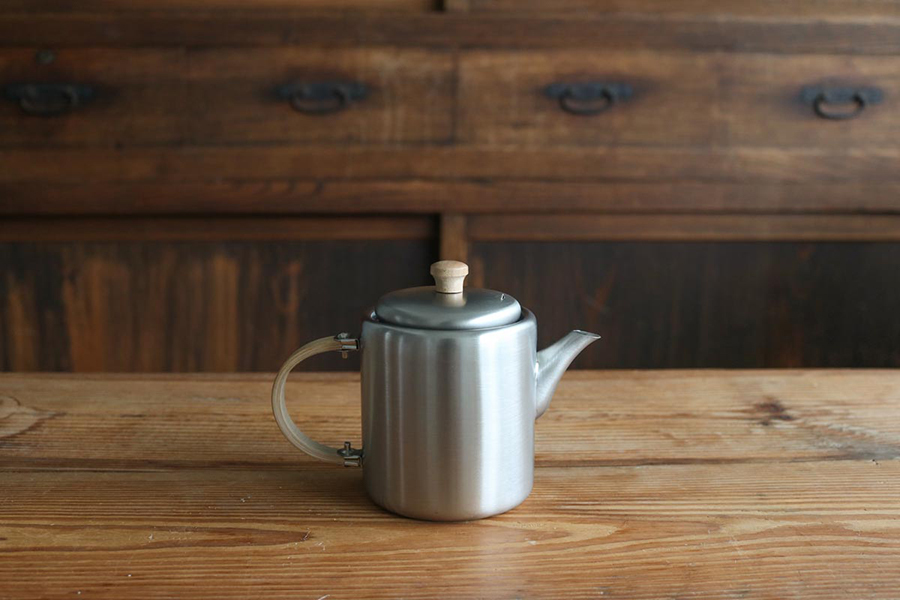 AIZAWA相澤工房-不鏽鋼BP直筒茶壺/側邊把手