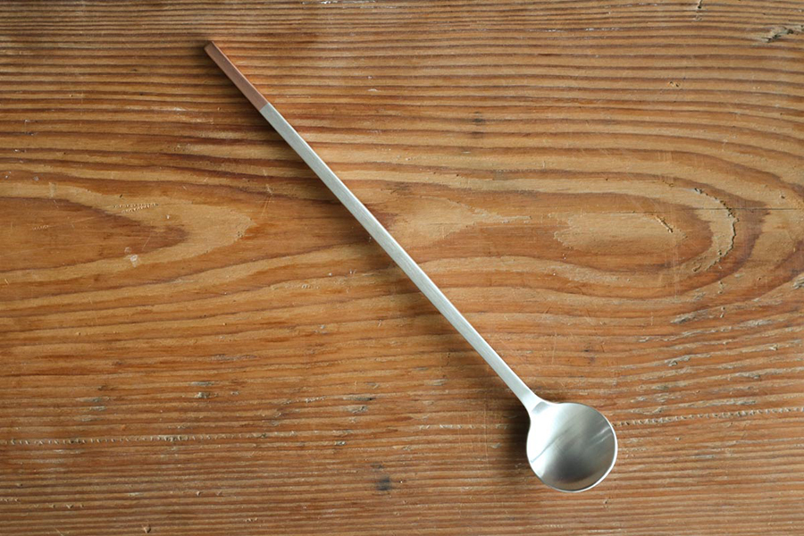 AIZAWA相澤工房-純銅鍍銀攪拌匙 汽水匙 /圓