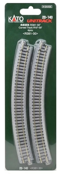 KATO 20-140 曲線線路 R381-30 (4PCS) (20-140)