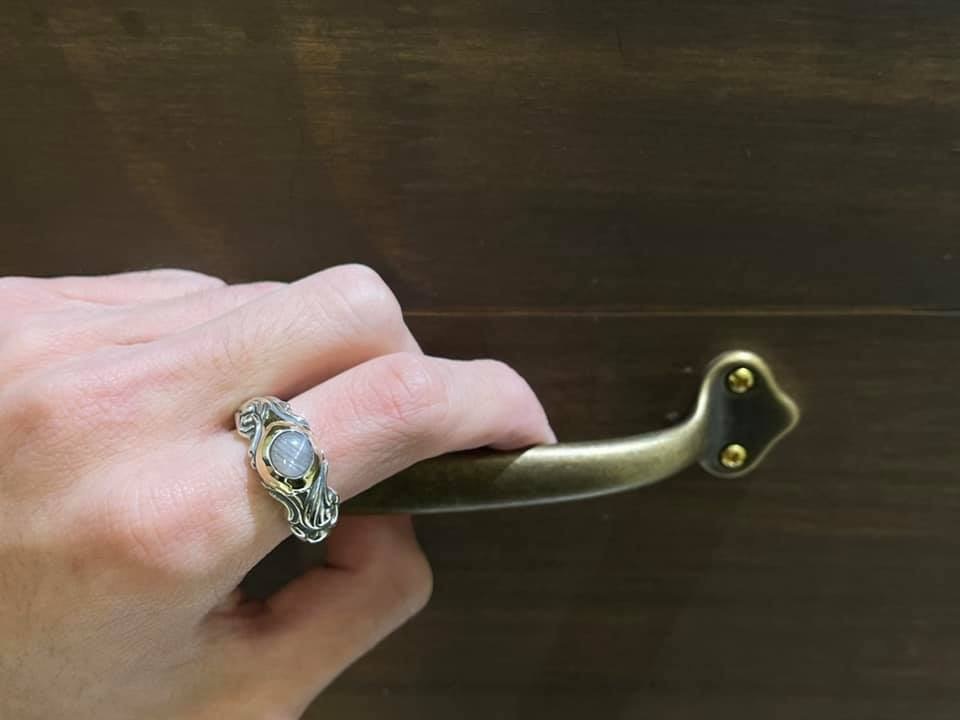 R440BWC 8MM 星光藍寶石戒指