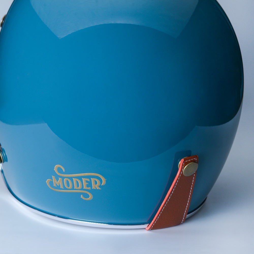 MODER MORENDI 素色 亮光水手藍 3/4罩 復古帽