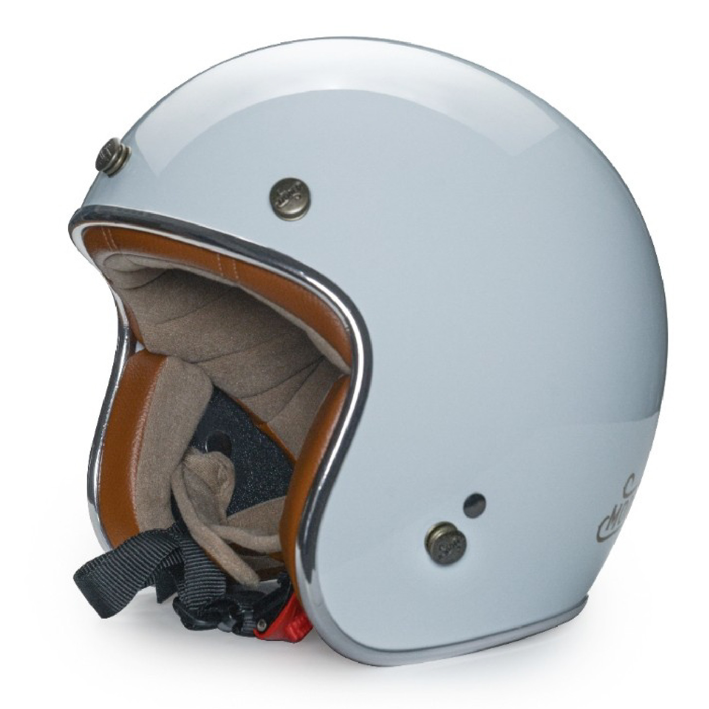 MODER MORENDI 素色 亮光迷霧灰 3/4罩 復古帽