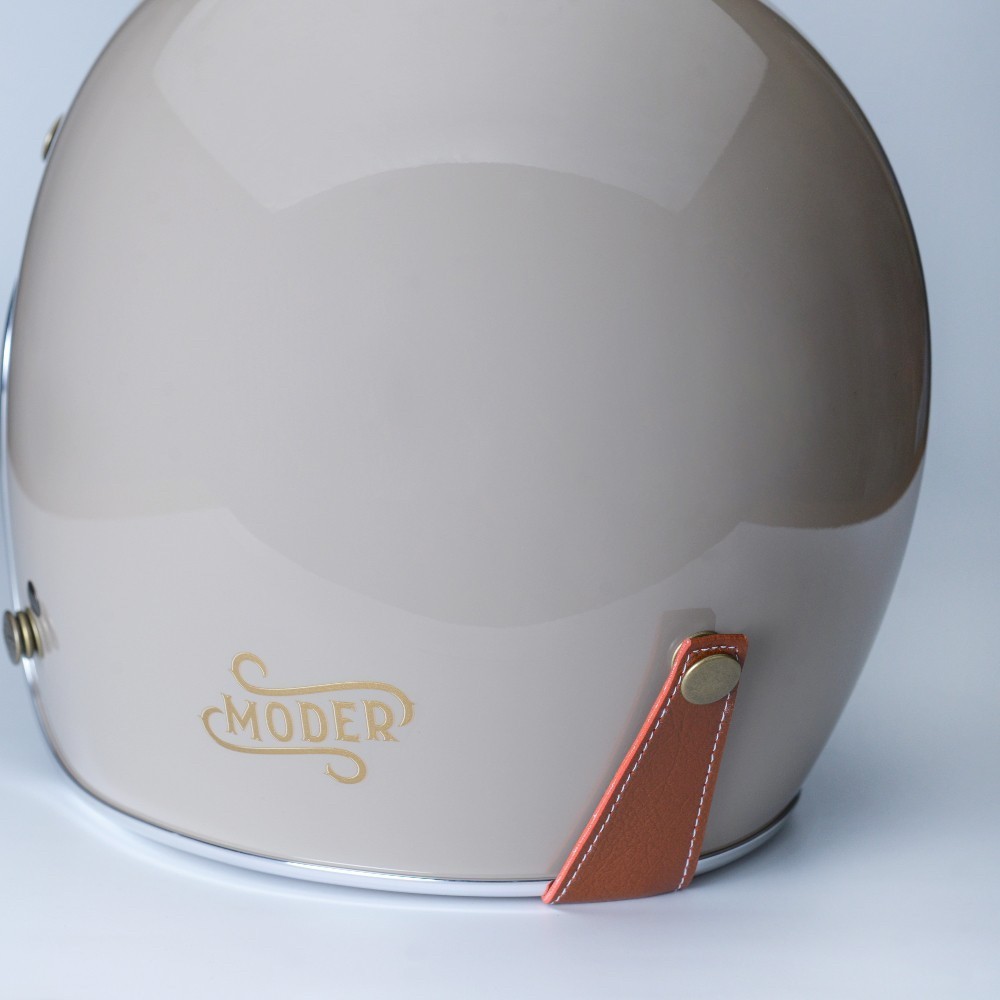 MODER MORENDI 素色 亮光淡漠陀 3/4罩 復古帽