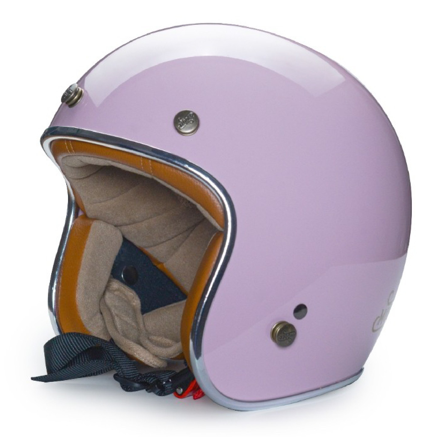 MODER MORENDI 素色 亮光淺灰粉 3/4罩 復古帽