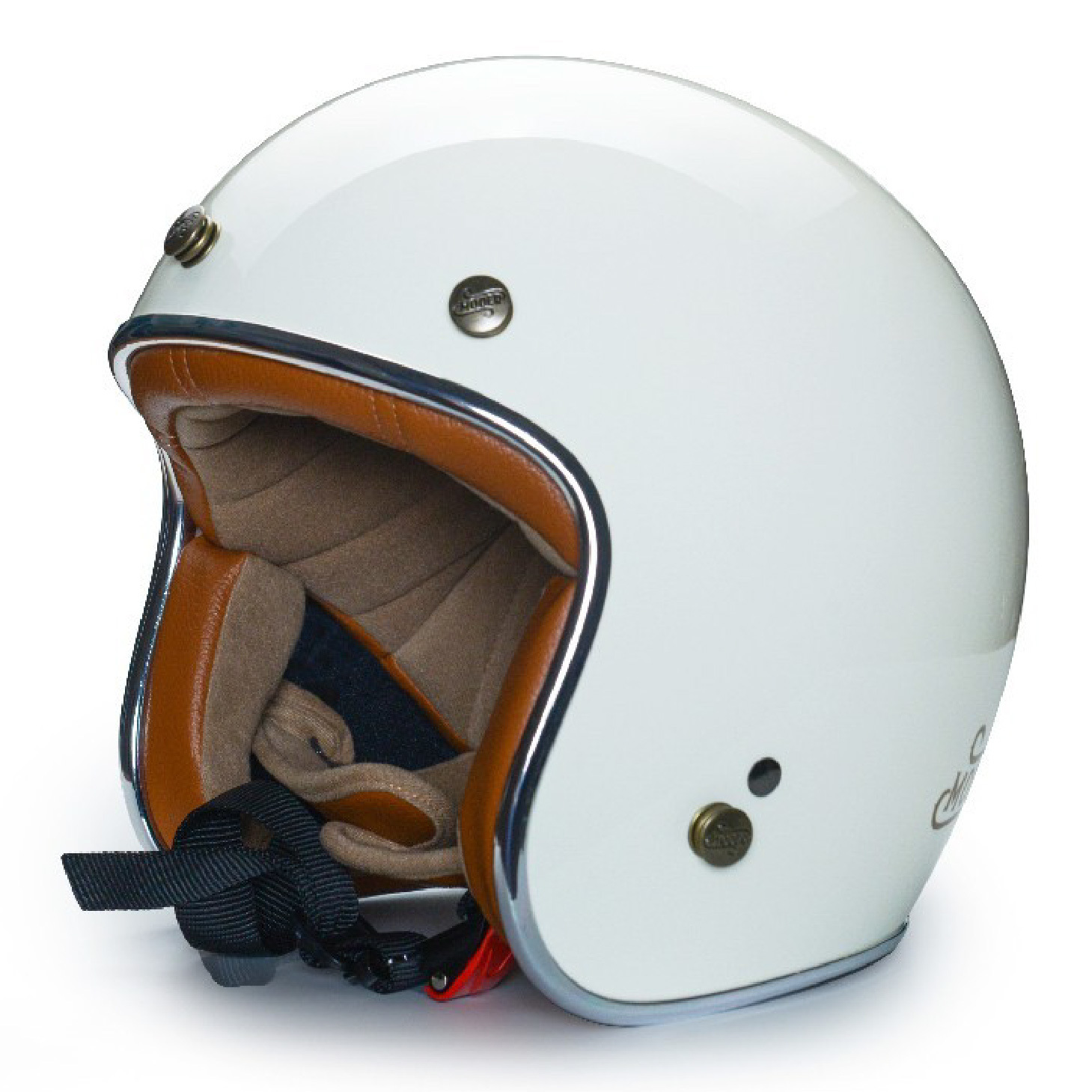 MODER MORENDI 素色 亮光椰奶白 3/4罩 復古帽