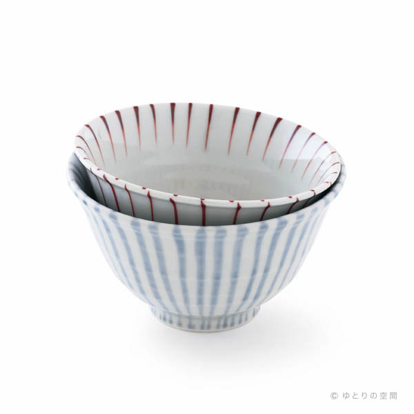 栗原晴美 十草飯碗(小/紅)