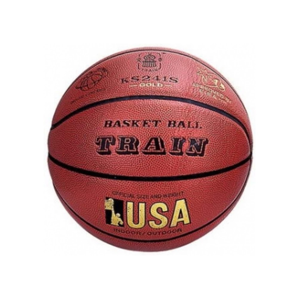【香港籃球總會學生賽用球】TRAIN 火車頭PU皮籃球 USA金章