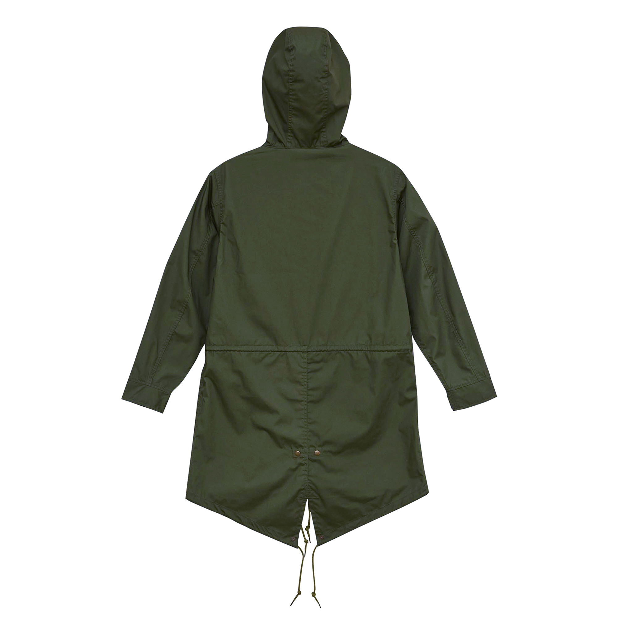 日本 United Athle 軍裝長版風衣 軍綠/黑色