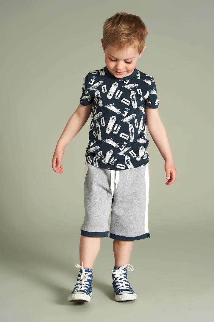 〖 Fred's World 〗淺灰藍邊運動風短褲