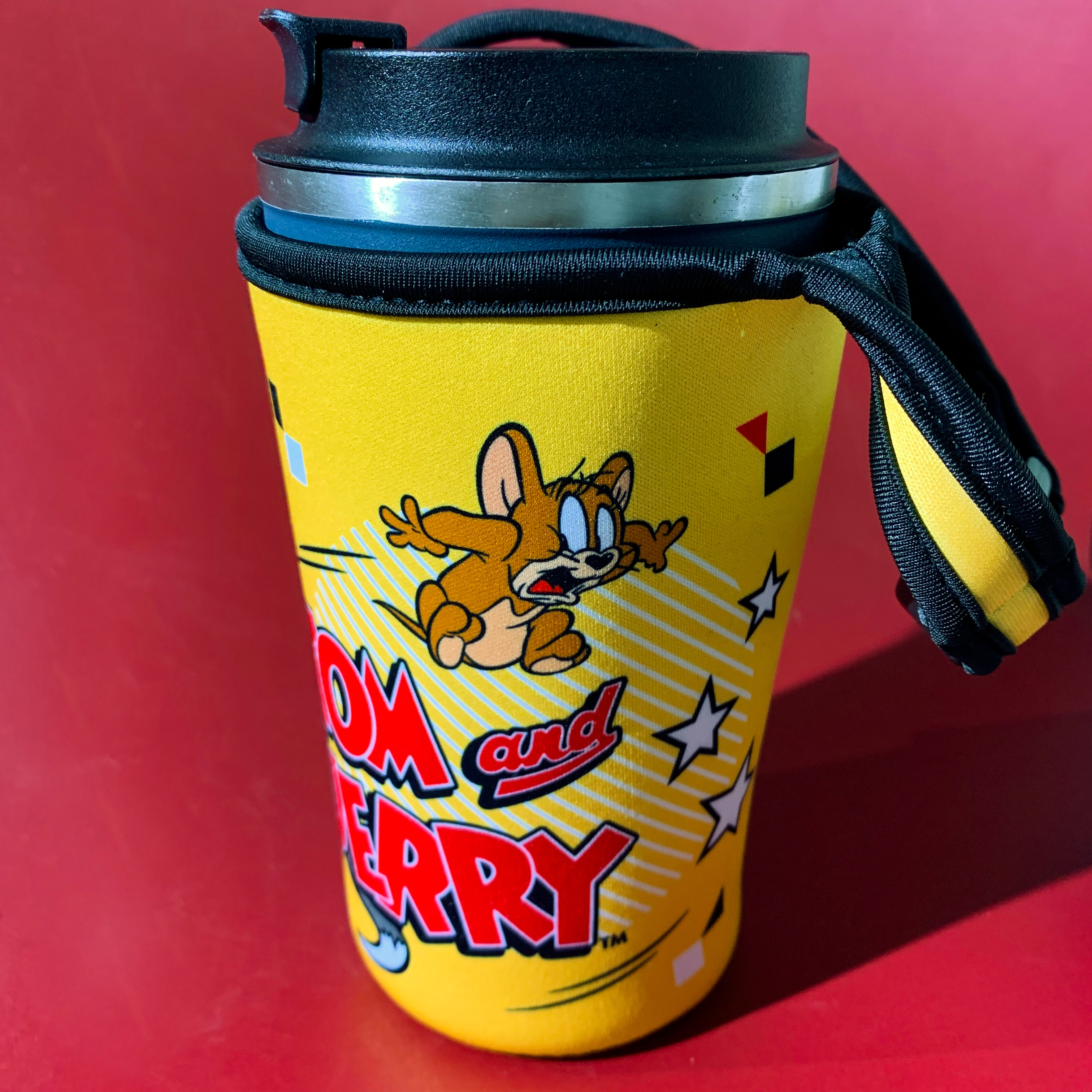 Tom and Jerry-防水杯套-鼠急跳牆-黃