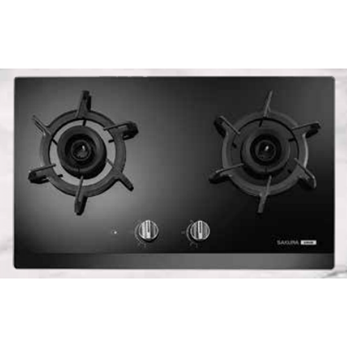 Sakura 櫻花 G2923B/TG 75厘米 嵌入式雙頭煤氣煮食爐 (黑色玻璃)