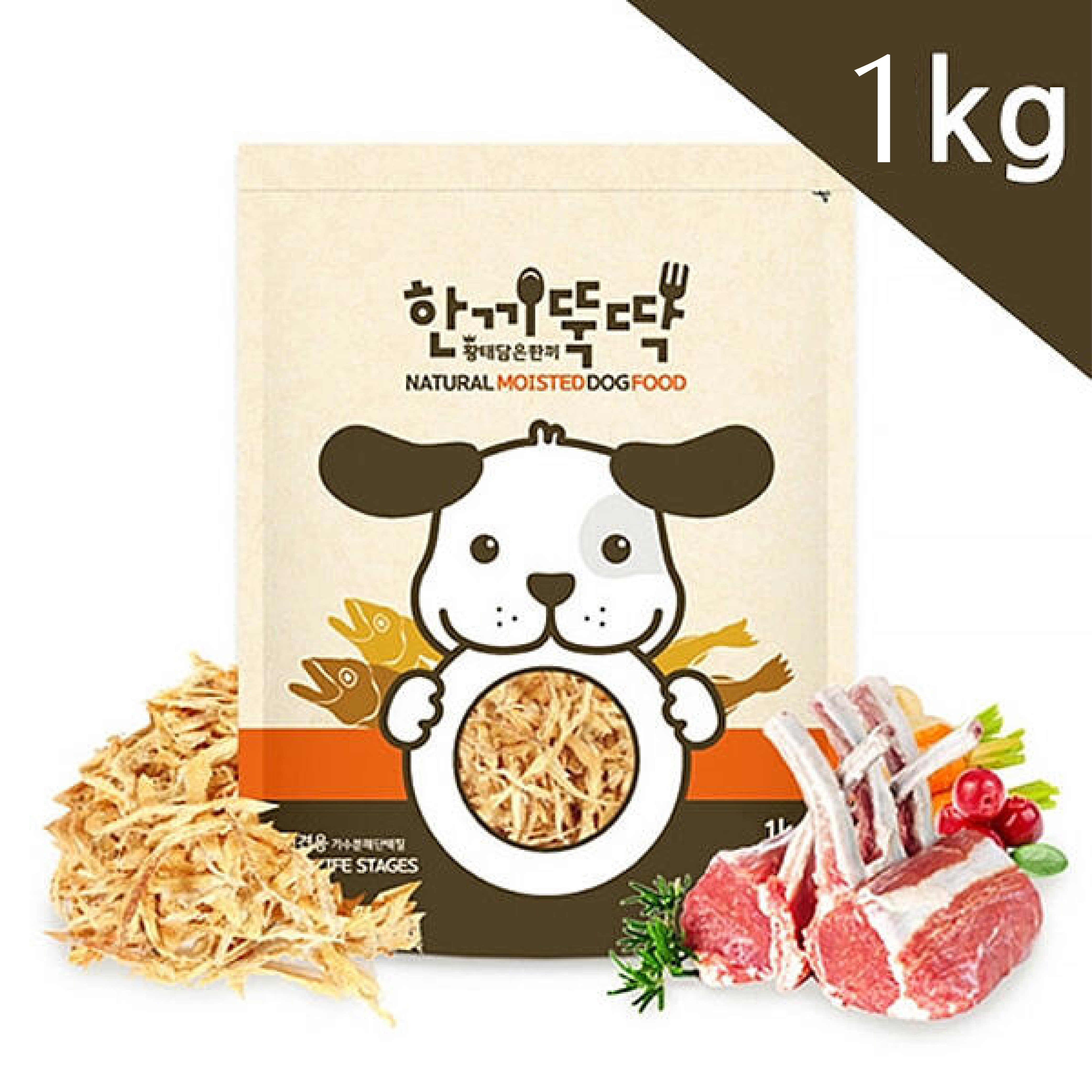 Petoria韓寵 | Just-1-Meal Moist鮮羊肉黃鱈魚粒 1kg