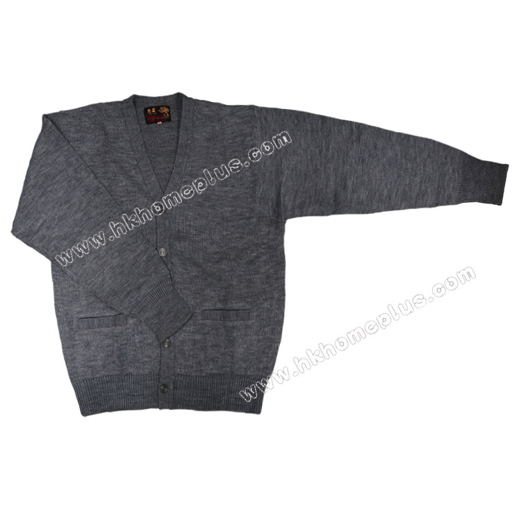 金魚: 學生腈綸開鈕長袖外套 (26-36碼)