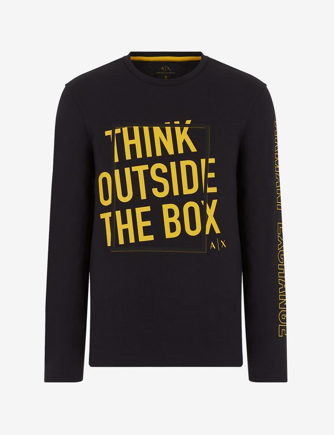 Armani Exchange 胸前英文字圓T