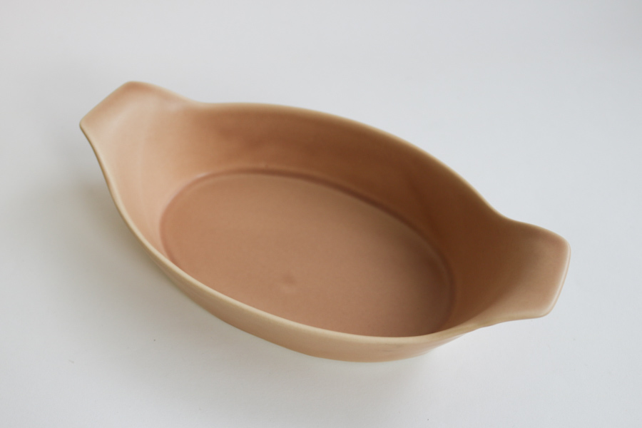 4th-market-radish 橢圓焗烤盤／薄茶