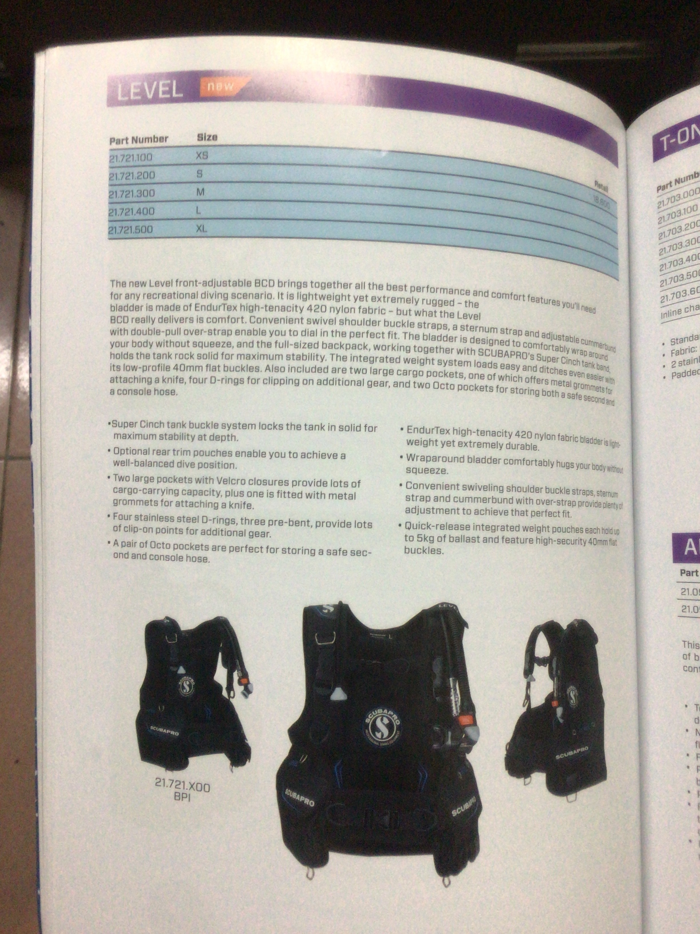 scubapro level bcd