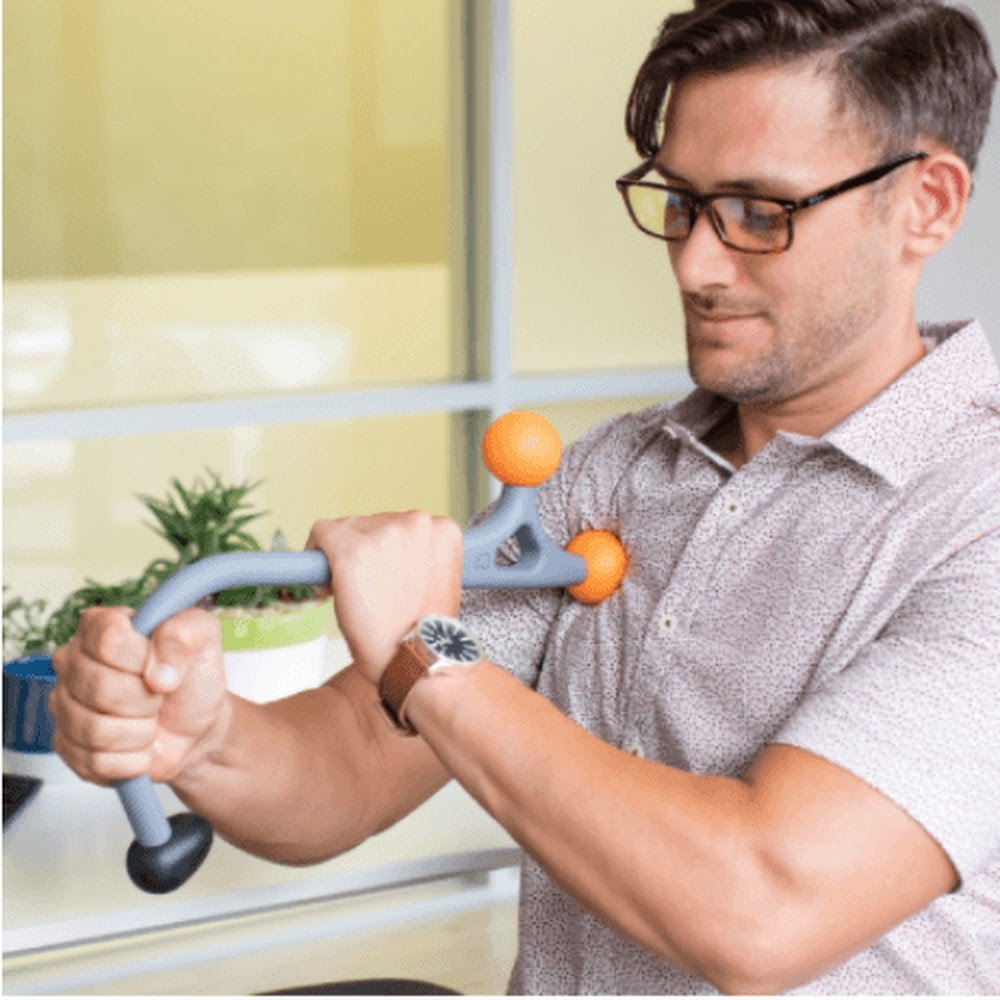 美國 TRIGGER POINT AcuCurve Cane 鈎型背部按摩棒